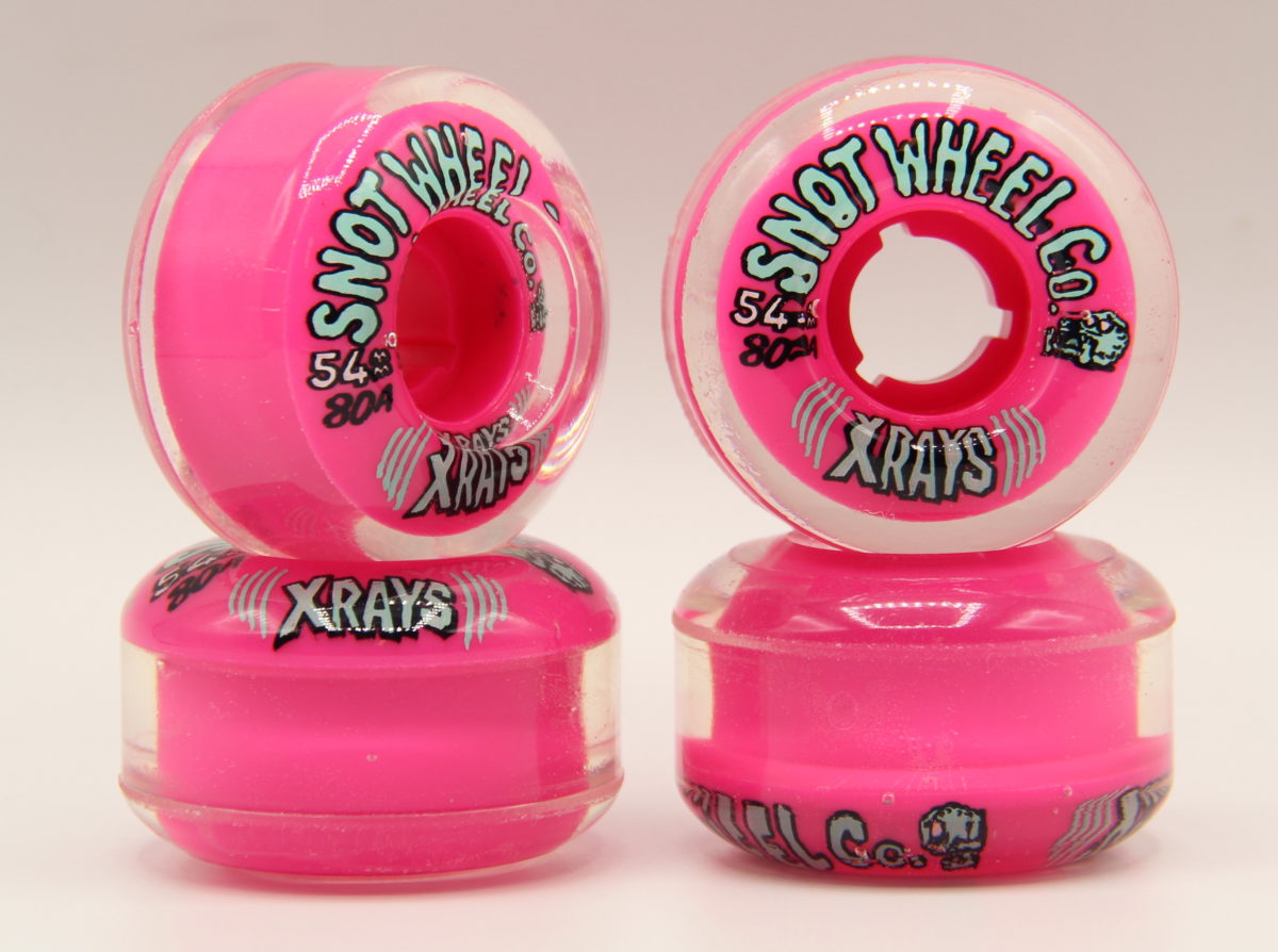 SNOT XRAYS 54MM 80A PINK CLEAR WHEELS Street